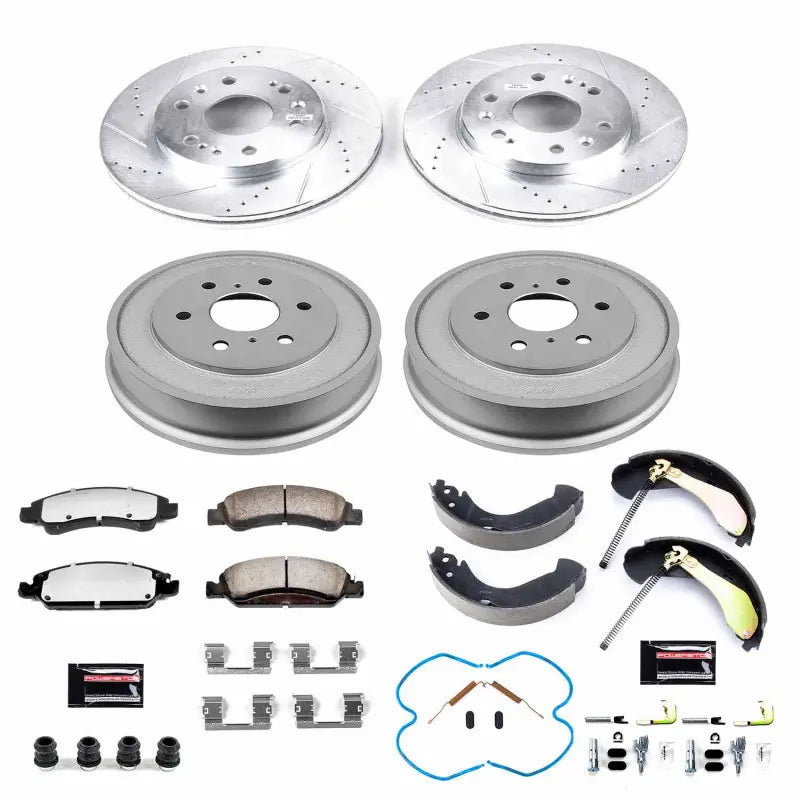 Power Stop 07-08 Chevrolet Silverado 1500 Front & Rear Z23 Evolution Sport Brake Kit