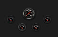 VELOCITY BLACK 5 GAUGE SET-GM