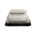 LED BEACON,SQ,DBL STACK,C/A/A,12-24