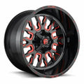 ~(54 lbs. 25X25X15)~ STROKE 22x12 5x114.30/5x127.00 GLOSS BLACK RED TINTED CLEAR (-44 mm)