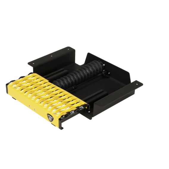 WTS 16IN RETRACTABLE STEP XP3 BLK PWDR COAT/XP7 SFTY YLW PWDR COAT NONSLIP GRIP STRUT