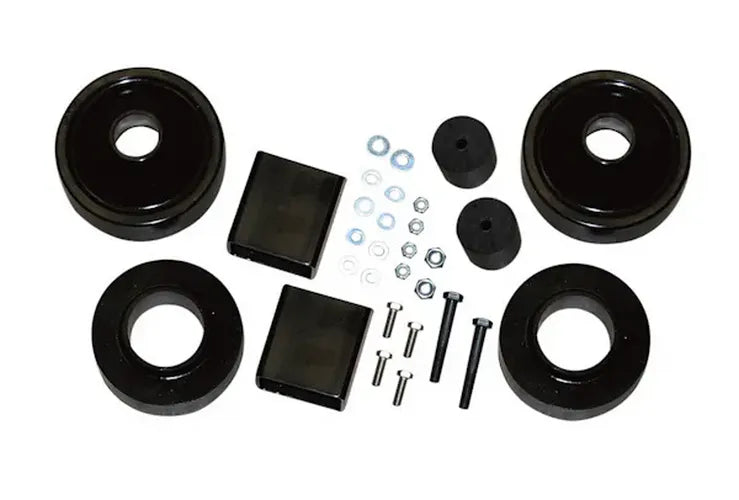 Suspension Lift Kit 07-18 Wrangler JK w/Shock M95 Performance Shocks 2 Inch Lift Incl. Front/Rear 2 Inch Polyurethane Coil Spring Spacers w/Bump Stop Spacers Skyjacker