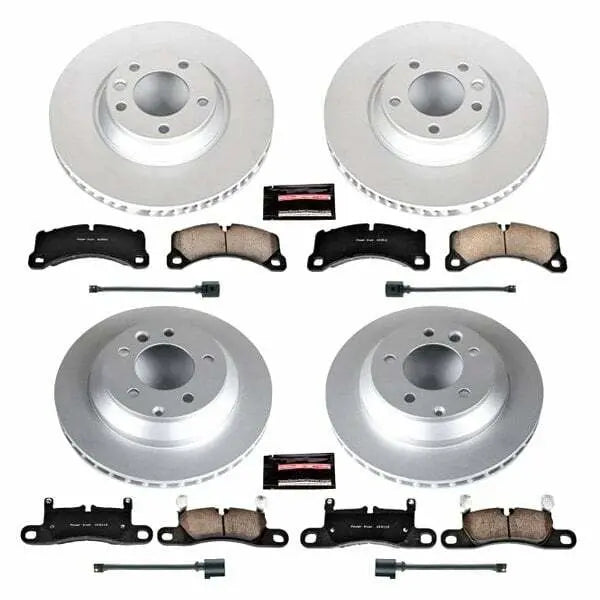 Power Stop 11-18 Porsche Cayenne Front & Rear Z23 Evolution Sport Coated Brake Kit