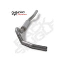 Cat Back Exhaust System For 06-07.5 Silverado/Sierra 2500/3500 4 inch Single Pass With Muffler Stainless Diamond Eye