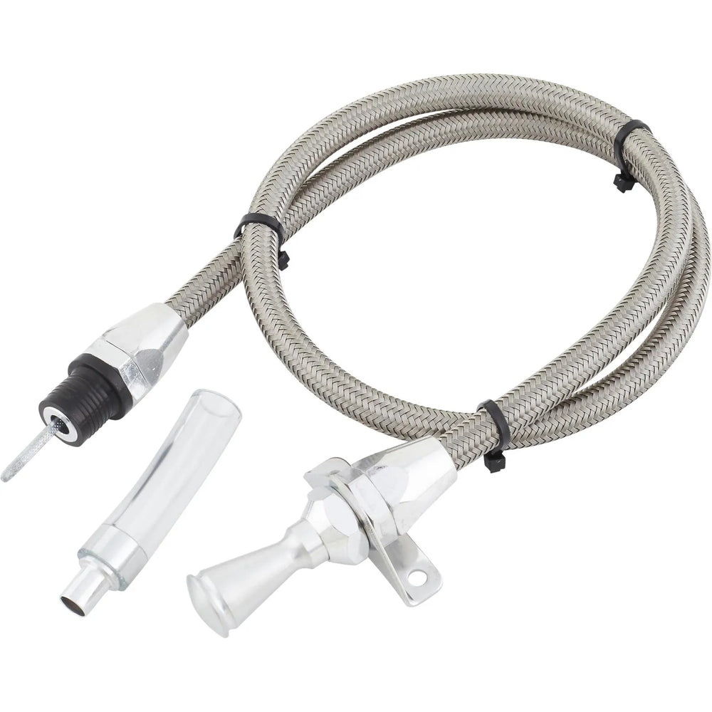 FM SHIFTER GM 4L80 CHROME 4' STRAIG