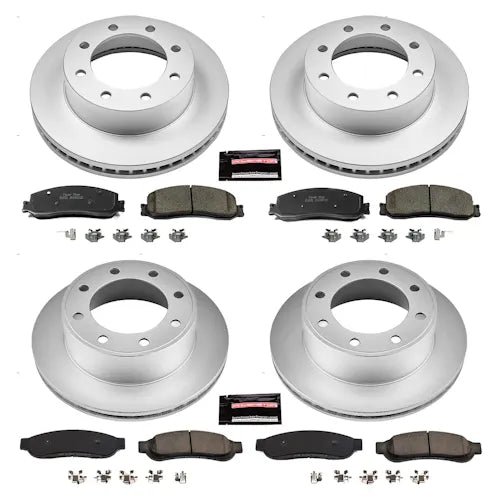 Power Stop 2012 Ford F-250 Super Duty Front & Rear Z17 Evolution Geomet Coated Brake Kit
