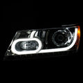 0914 JOURNEY PROJECTOR HEADLIGHTS W/PLANK STYLE DESIGN CHROME DRIVE/PASS