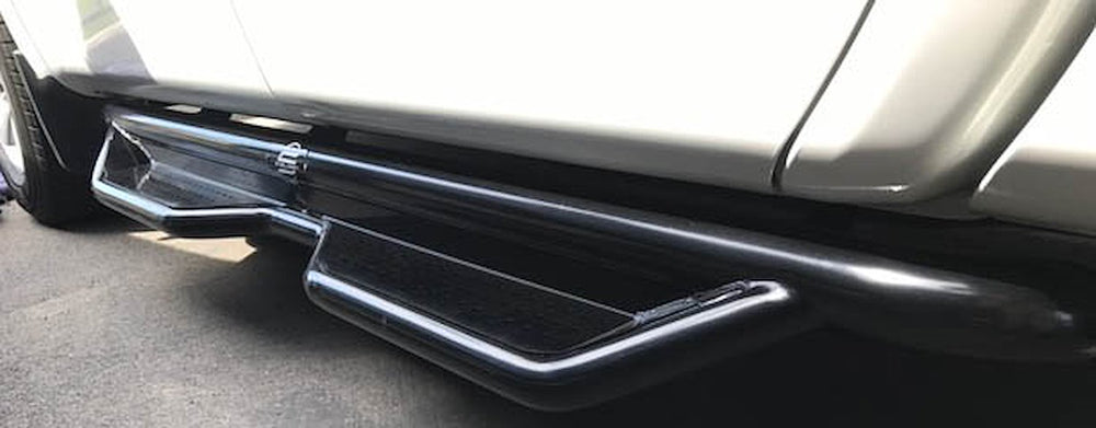 0418 TITAN CREW CAB SEMIGLOSS BLACK HD SIDEBAR