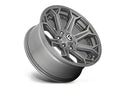 ~(41 lbs. 23X23X13)~ SIEGE PLATINUM 20x10 6x139.70 BRUSHED GUN METAL TINTED CLEAR (13 mm)
