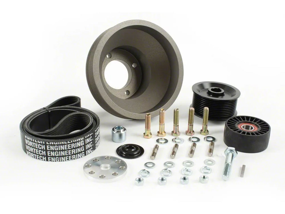 1986-1993 5.0 Mustang 2.50in 10-Rib Pulley Pack Accessory Drive-Underdrive