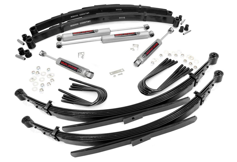 2x 8000 2 Inch Lift Kit 52 Inch RR Springs GMC Half-Ton Suburban Jimmy (88-91)
