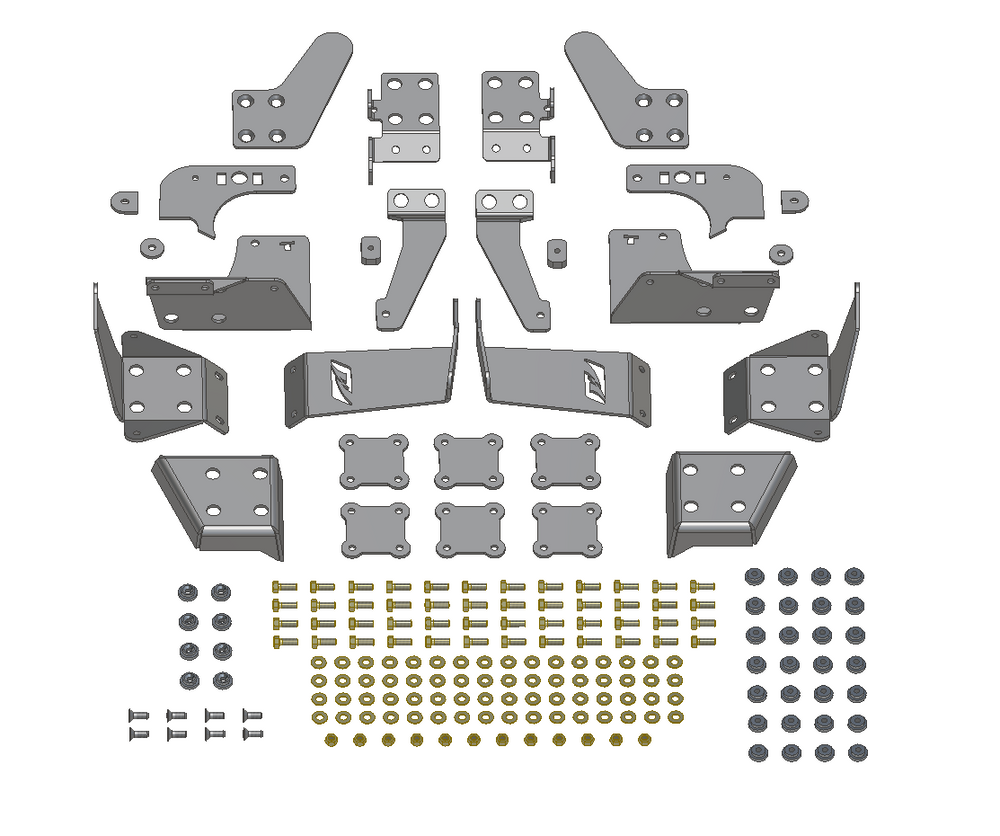 ROLL CAGE BRACKET KIT FOR JEEP JKU