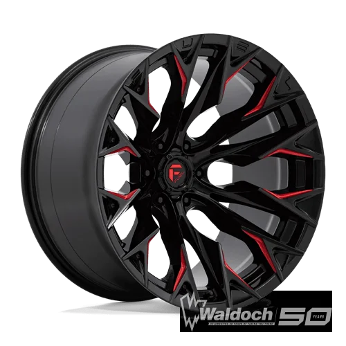 D823 22X12 6X135 G-BLK MILL C-RED -