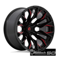 D823 22X12 6X135 G-BLK MILL C-RED -