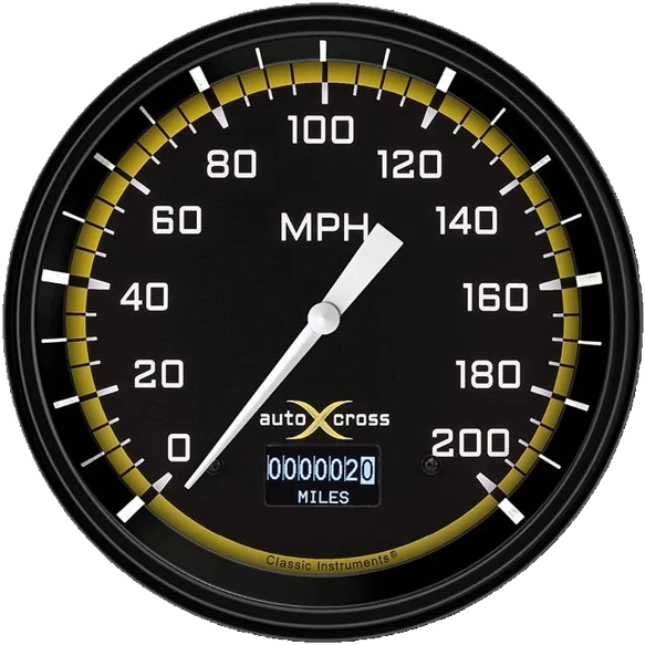 AUTO CROSS YELW 5IN SPEEDO OLED