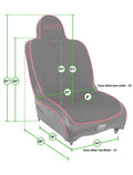 Premier Low Back Suspension Seat with Adjustable Headrest (Custom)