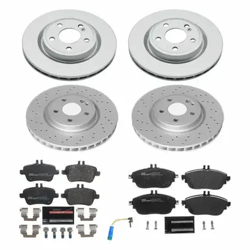 Power Stop 18-19 Mercedes-Benz CLA250 Front & Rear Euro-Stop Brake Kit