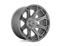 ~(41 lbs. 23X23X13)~ SIEGE PLATINUM 20x10 5x127.00 BRUSHED GUN METAL TINTED CLEAR (13 mm)