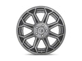 ~(41 lbs. 23X23X13)~ SIEGE PLATINUM 20x10 5x127.00 BRUSHED GUN METAL TINTED CLEAR (13 mm)