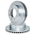 R1 Concepts Brake Rotor- D/S - Silver Fits Ford E-150