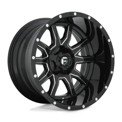 ~(56 lbs. 25X25X15)~ VANDAL 22x12 8x170.00 GLOSS BLACK MILLED (-43 mm)