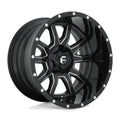 ~(56 lbs. 25X25X15)~ VANDAL 22x12 8x170.00 GLOSS BLACK MILLED (-43 mm)