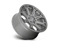 ~(41 lbs. 23X23X13)~ SIEGE PLATINUM 20x10 6x135.00 BRUSHED GUN METAL TINTED CLEAR (13 mm)