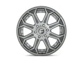 ~(41 lbs. 23X23X13)~ SIEGE PLATINUM 20x10 6x135.00 BRUSHED GUN METAL TINTED CLEAR (13 mm)