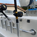 TRANSOM MOUNT, ADJUSTABLE W/(4) ROD