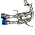 STI CATBACK EXHAUST 4 INCH QUAD BURNT TIPS AND 3 INCH INLET