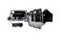 LEED Brakes 8 inch dual power booster, 1 inch bore master adjustable combo valve (Chrome)