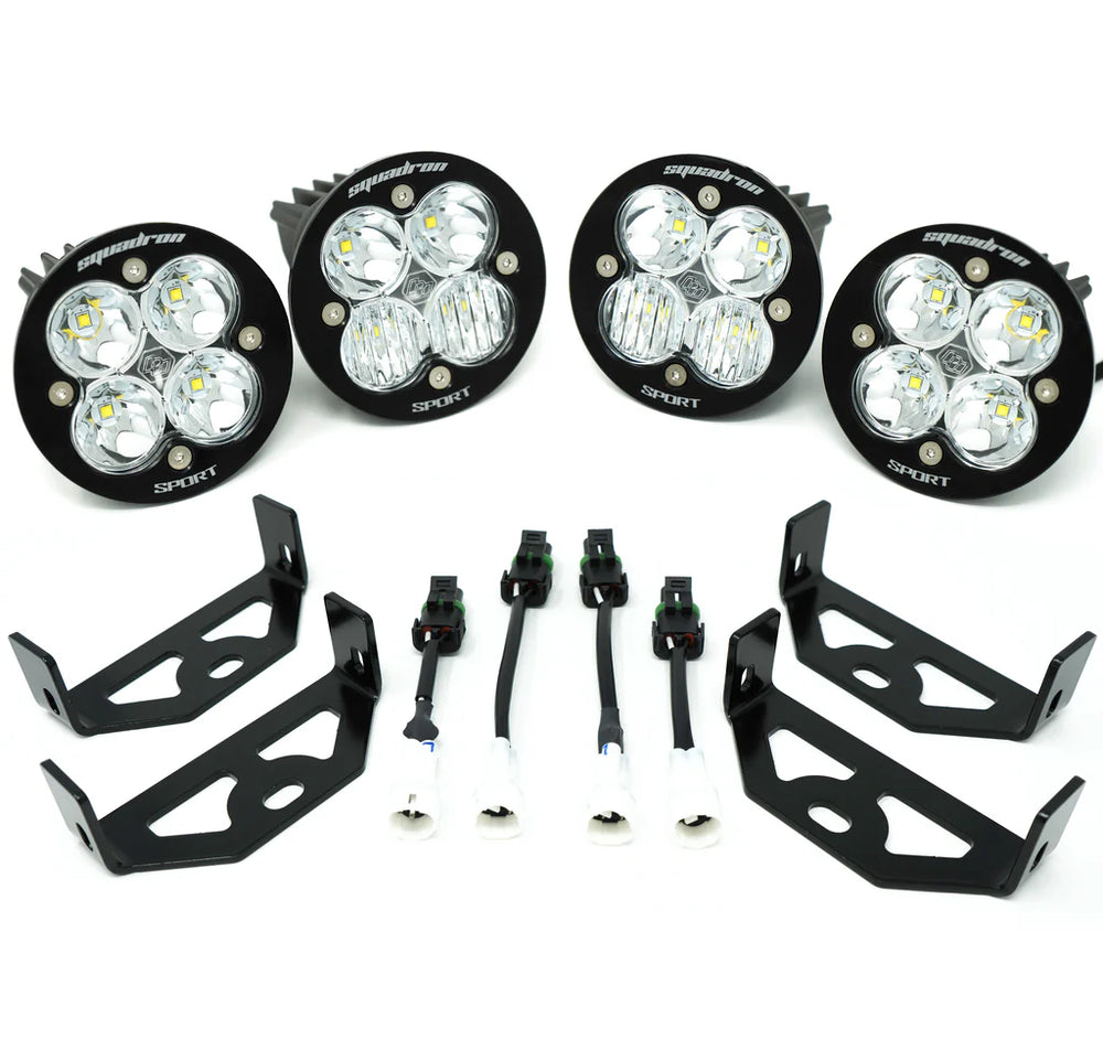 Squadron-R Sport Headlight Kit - '16-21 YXZ (Multi-Pattern; Clear)