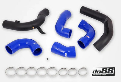 do88 Audi/Seat/Skoda/Volkswagen 1.8T/2.0T (MQB) OEM Intercooler Pressure Pipes w/Black Hoses