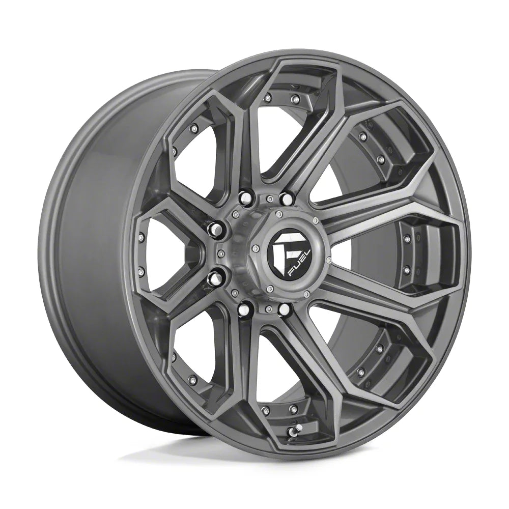 ~(44 lbs. 23X23X13)~ SIEGE PLATINUM 20x10 8x170.00 BRUSHED GUN METAL TINTED CLEAR (13 mm)