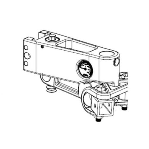 SLIDER FOR 2.5IN SHANK DRAWBAR: SWS03 25/16IN BALL 2X AFRAME BRACKETS INC
