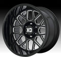 GRENADE 2 24x12 8x165.10 GLOSS BLACK MILLED (44 mm)