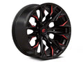 D823 22X12 6X135 G-BLK MILL C-RED -