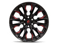 D823 22X12 6X135 G-BLK MILL C-RED -