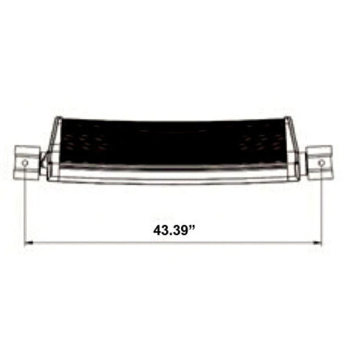 42 INCH DUAL ROW CURVED BAR