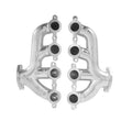 Hooker BlackHeart LS Swap Exhaust Manifolds - Rear Dump - Silver