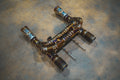 Maclaren 720S 4.0L, F1 Catback Exhaust, Grade 5 Titanium, Titanium 4.0" Tips