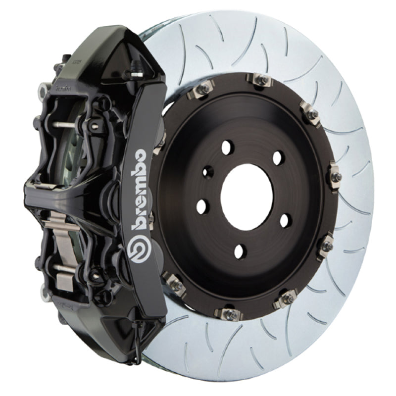 Brembo 16-20 XC90 Front GT BBK 6 Piston Cast 405x34 2pc Rotor Slotted TY3L-Black
