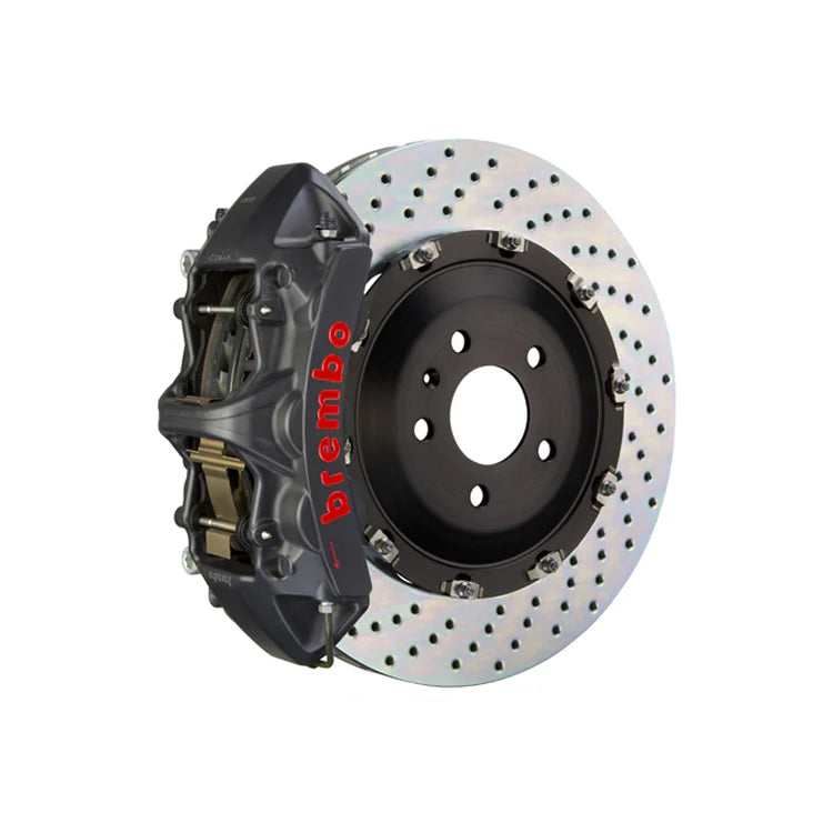 Brembo 16+ XF Front GTS BBK 6 Piston Cast 380x34 2pc Rotor Slotted TY3L-Black HA