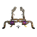 Audi R8 5.2L Full Valved Exhaust Grade 5 Titanium Reuses OEM Tips