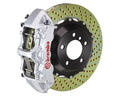 Brembo 05-14 Mustang GT Excl non-ABS Fr GTS BBK 6Pis Cast 355x32 2pc Rotor Slotted TY3L-Black HA
