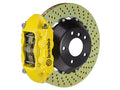 Brembo SS Rear GT BBK 4 Piston Cast 380x28 2pc Rotor Drilled- Yellow