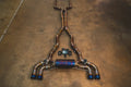 BMW F90,F92 M5,M8 4.4L Catback, Grade 5 Titanium Forged Carbon 3.5" Tips