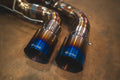 BMW F90,F92 M5,M8 4.4L Catback, Grade 5 Titanium Forged Carbon 3.5" Tips