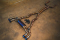 BMW F90,F92 M5,M8 4.4L Catback, Grade 5 Titanium Forged Carbon 3.5" Tips