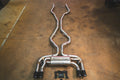 BMW F85 X5M, F86 X6M 4.4L Catback T304 SS, Carbon Fiber 3.5" Tips